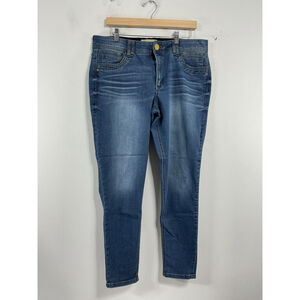 Womans Democracy Blue Jeans 14 Elastic Stretch Waist Ankle